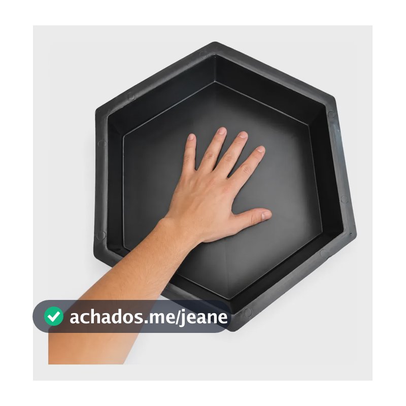 Kit 25 Forma 30x30x8 Bloquete H8 Sextavado Forte Moldes