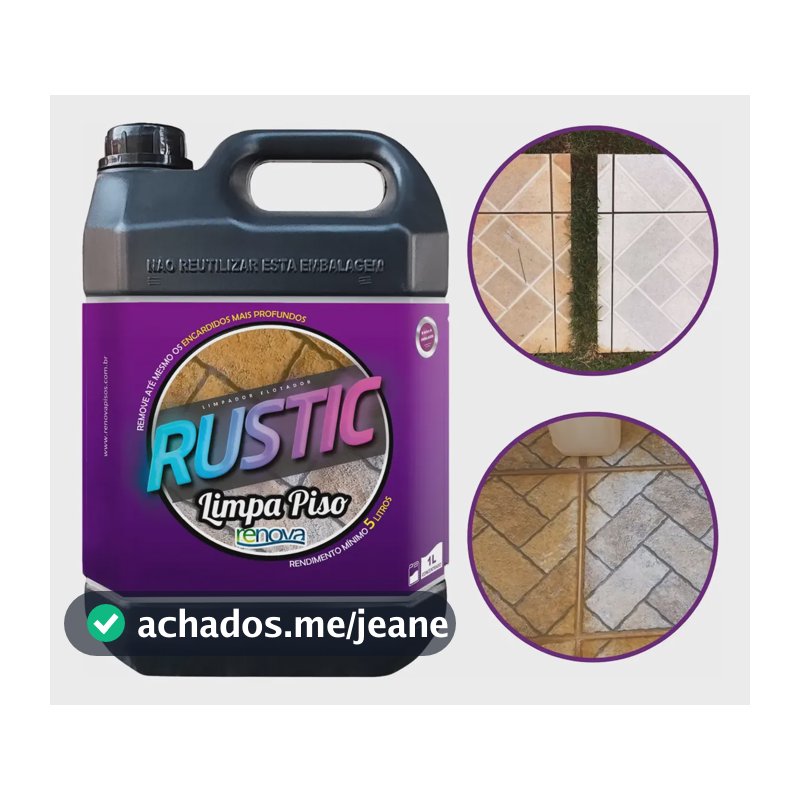 Limpa Piso Remove Encardido 5 Litros Pedra Renova Cerâmica