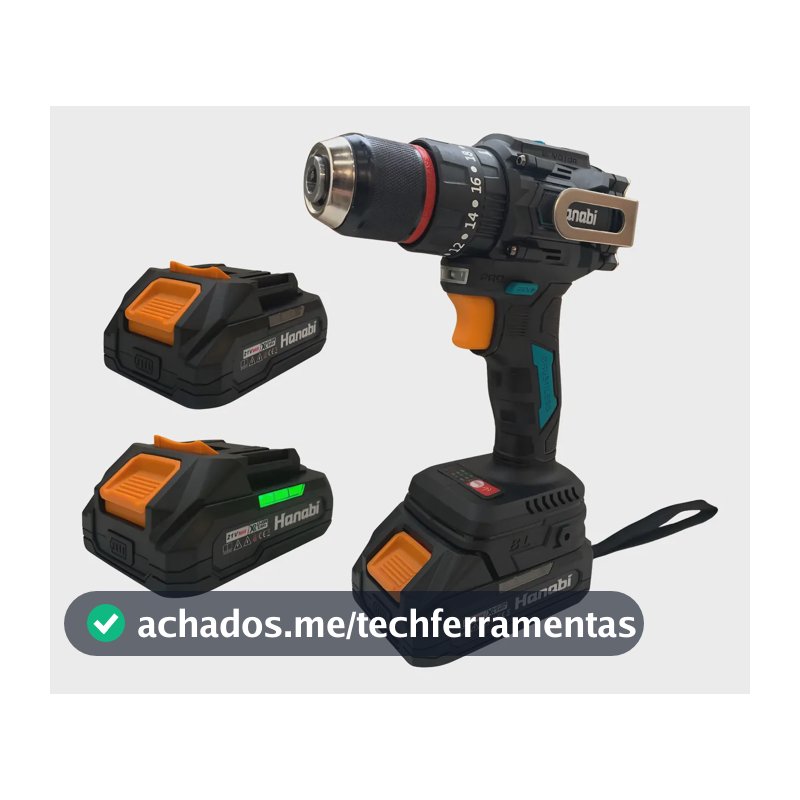 Parafusadeira Furadeira Impacto 13mm Brushless Sem Fio 21v 127/220v