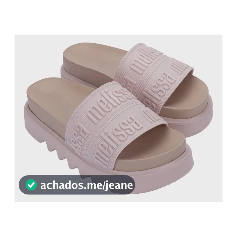 Melissa Cozy Slide Feminino M Lover Bold Platform Ad Rosa/bege Lisa 38
