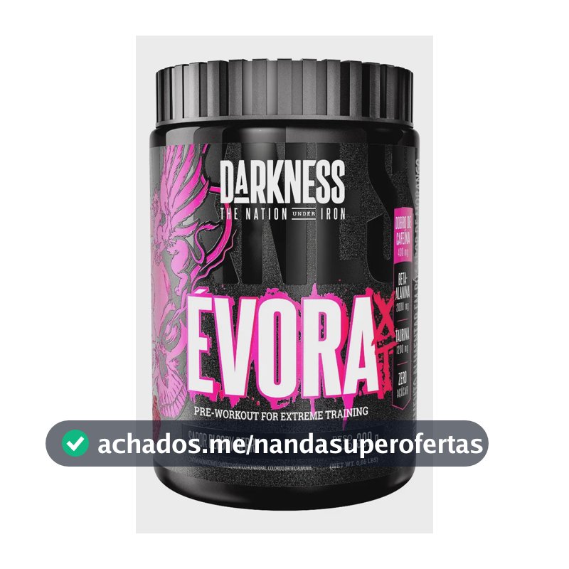 Suplemento Évora Xt Pré Treino Bloody Berry 300g Darkness Bloody Berry
