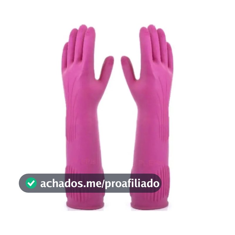 Luva De Látex Longa Ranhurada 38 Cm Volk Ca 36368 Tamanho P (7)