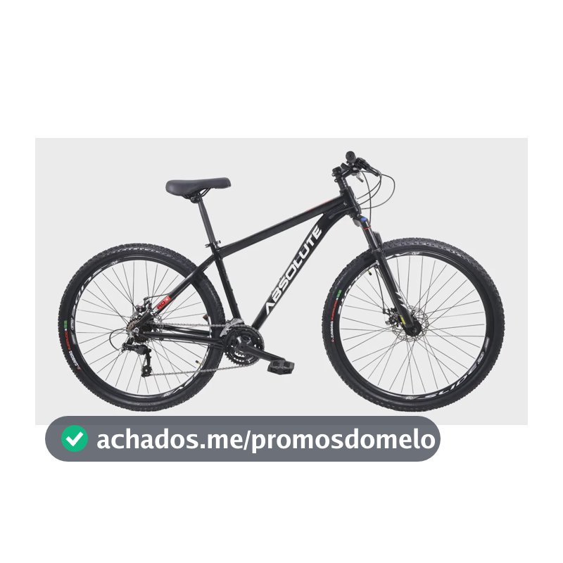 Bicicleta Mtb Absolute Nero 6 Aro 29 21v Disco Preto 19