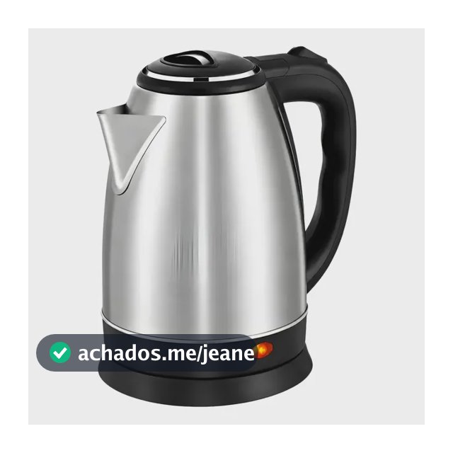 Chaleira Elétrica 1,8l Aço Inoxidável Ferve Rápido Moderna Inox 127v