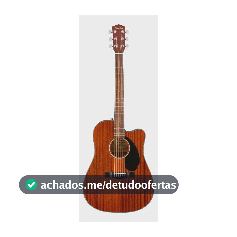 Violão eletroacústica Fender Classic Design CD-60SCE All-Mahogany para destros nogueira brilhante