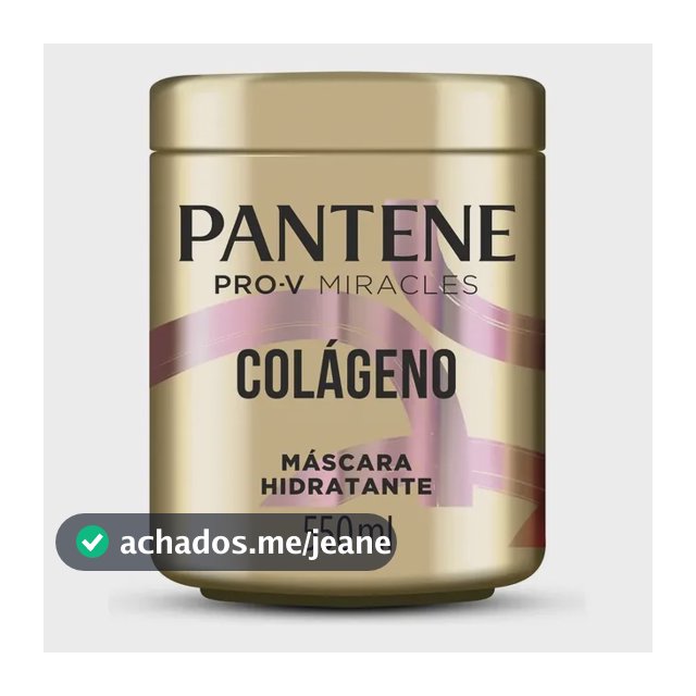 Máscara Hidratante Pantene Pro-V Miracles Colágeno Hidrata & Resgata 550ml