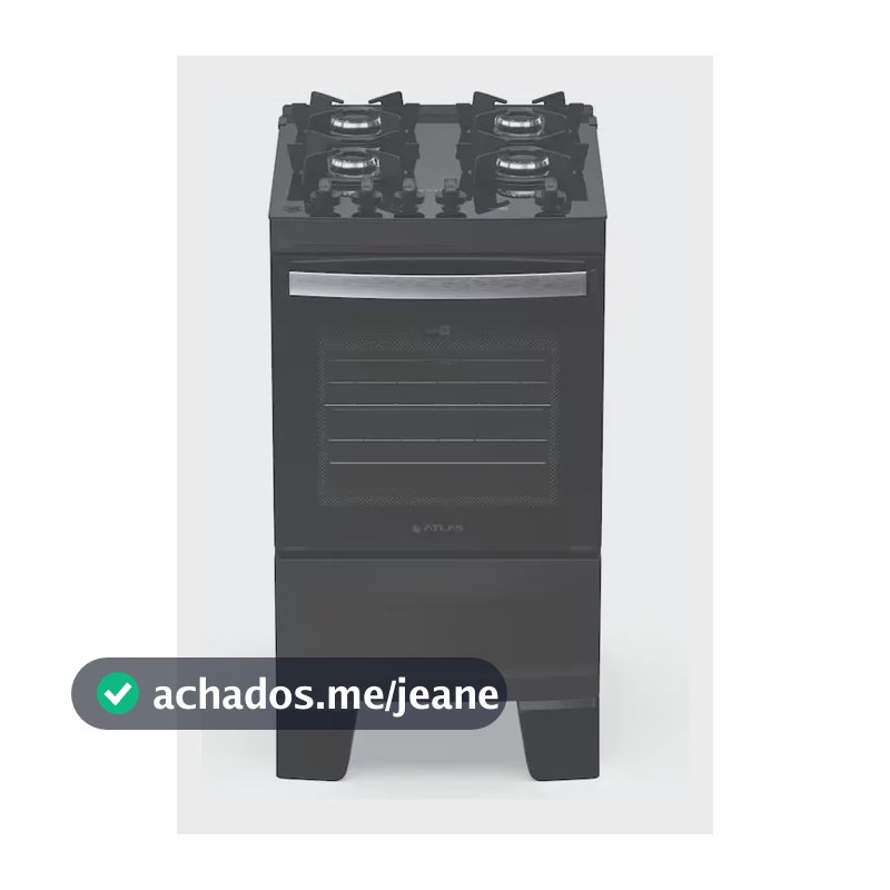 Fogão Agile Up Glass 4 Bocas Com Mesa De Vidro Preto Bivolt