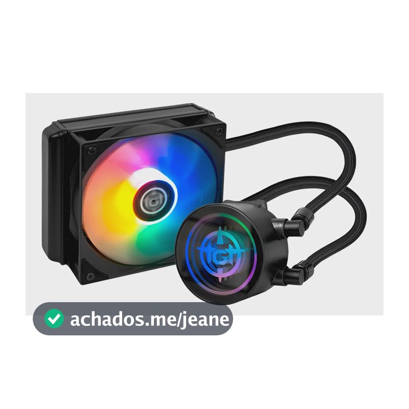 Water Cooler TGT Spartel V3 Preto Rainbow 120mm com TDP 200W