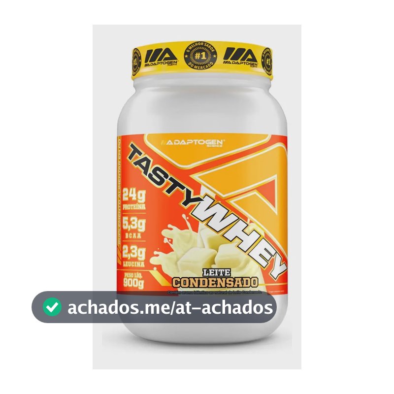 Proteína Adaptogen Science Tasty Whey Gourmet em pó sabor Leite condensado x 900g