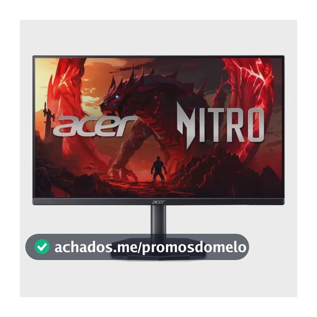Monitor Gamer Acer Nitro 23.8 200hz 2ms Fhd Hdmi Ips Kg241y Preto Bivolt