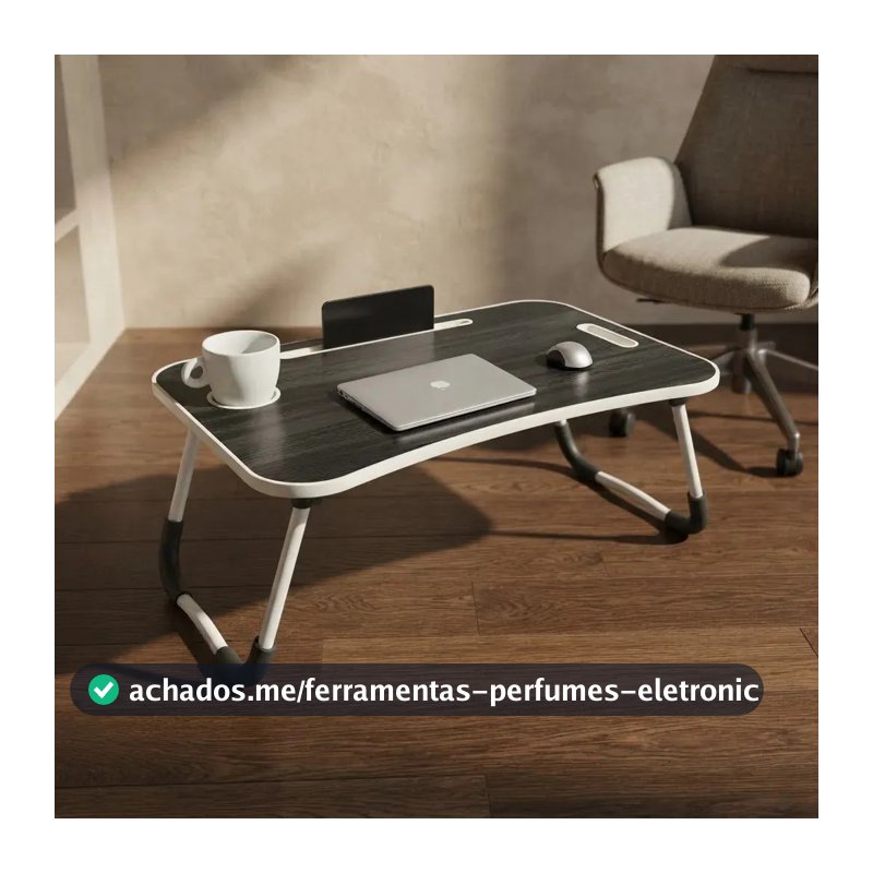Mesa Para Notebook Dobrável Portátil Home Office Para Cama Sofá Estudo Suporte