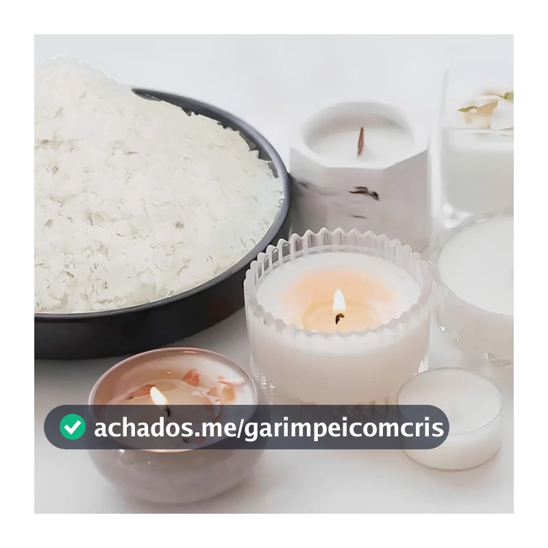 Cera de Coco em Escamas 2kg para Velas Artesanais e Cosméticos