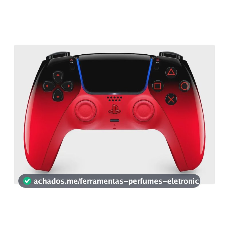 Controle Sem Fio Sony DualSense Hyperpop para PS5, Vermelho Techno Red