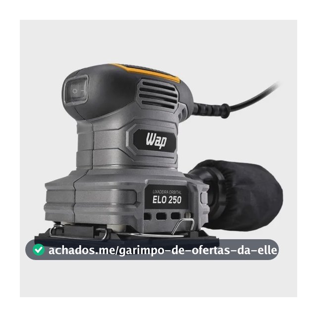 Lixadeira Orbital ELO 250 FW008918 Cinza, Amarelo e Preto Wap 127V