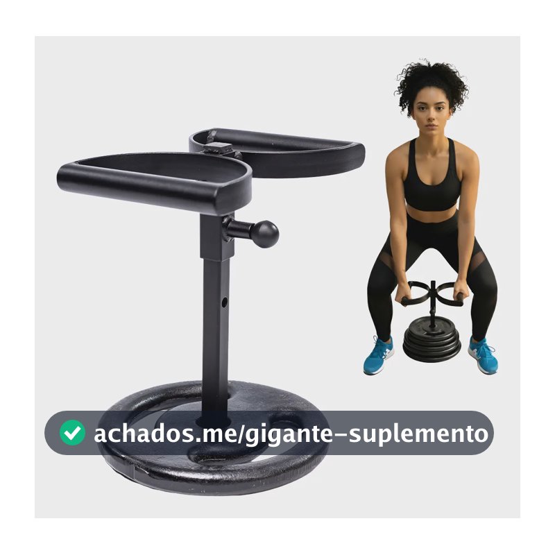 Suporte Para Agachamento Sumô Musculação Fitness Academia Preto