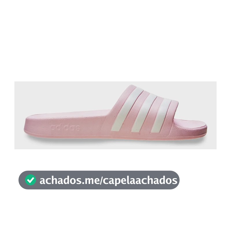 Chinelo Casual Masculino E Feminino Adilette Aqua adidas Rosa-claro Liso 42 Br