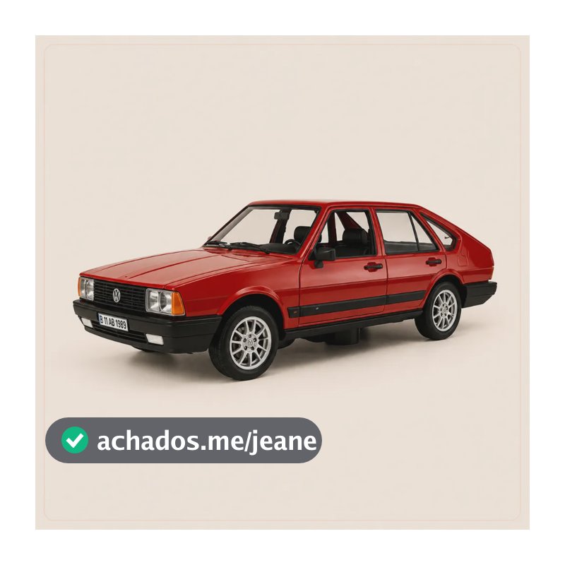 Miniatura Volkswagen Passat Clássico Escala 1:36 Em Metal Vermelho