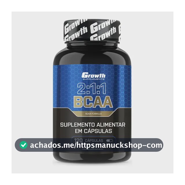 BCAA 2:1:1 120 cápsulas Growth Supplements