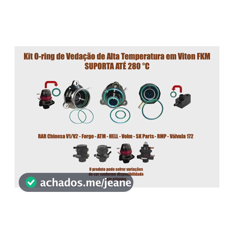 Kit Oring Viton Alta Temperatura Válvula Rar Atmosférica