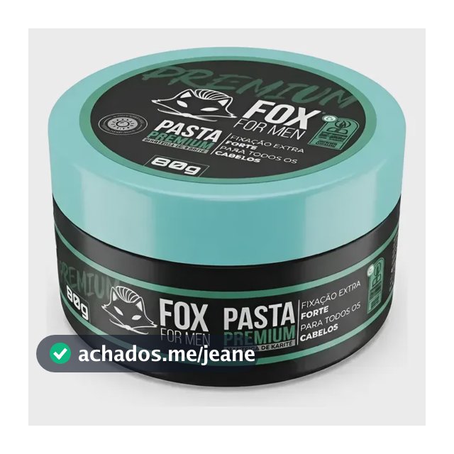 Pomada Para Cabelo Masculino Fox 80g Todos Os Tipos