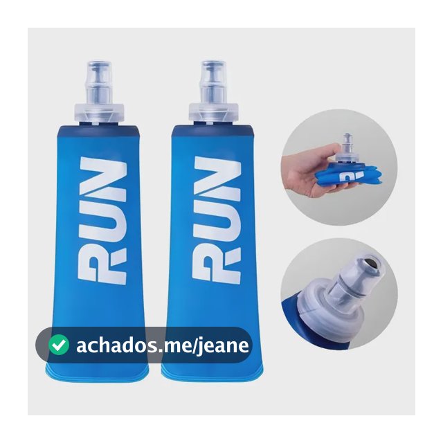 Kit 02 Garrafas Dobráveis Soft Flask Sherpa Run Boca Pequena