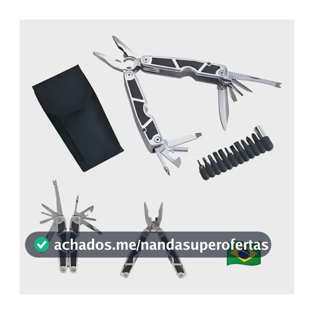 Alicate Multitool Bulldog Stainless Ferramenta Multifunção Manual