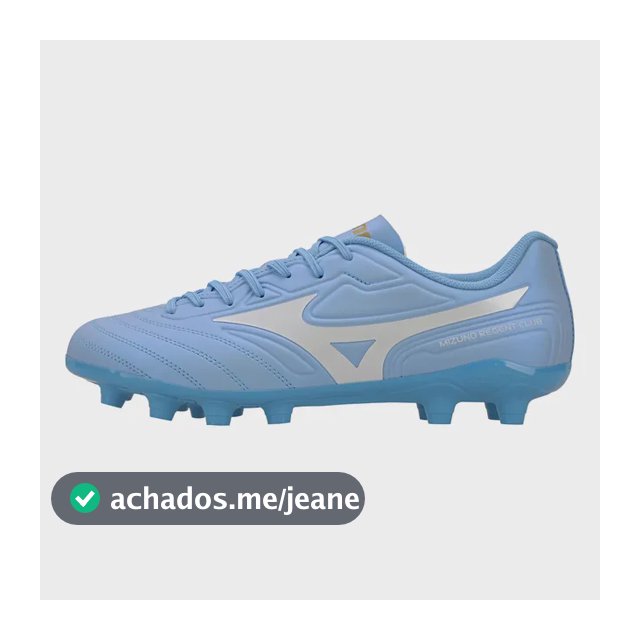Chuteira De Campo Mizuno Regent Club Md Azul 41 Br