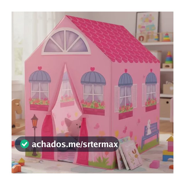 Barraca Infantil Minha Casinha Tenda Toca Cabana Menina Rosa