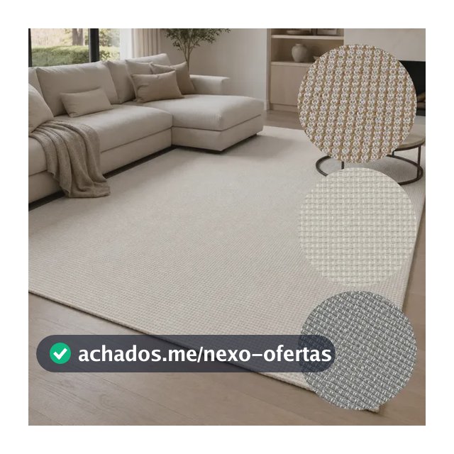 Tapete 200x150 Antiderrapante Sala Quarto Grande Algodão