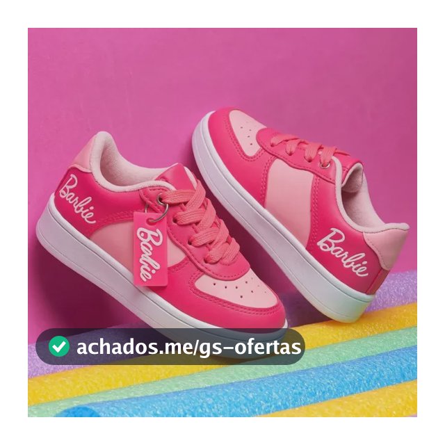 Tênis Infantil Air Barbie Rosa Meninas Escolar Curto Looked