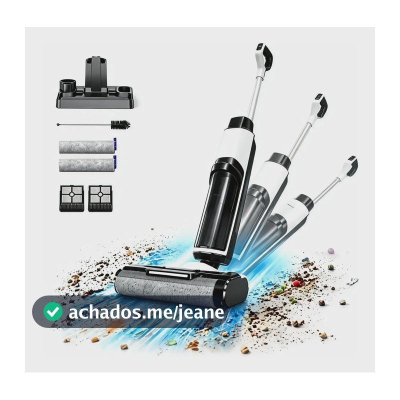Aspirador De Pó Vertical Redroad W15 Sem Fio Seco Úmido Branco 127/220v