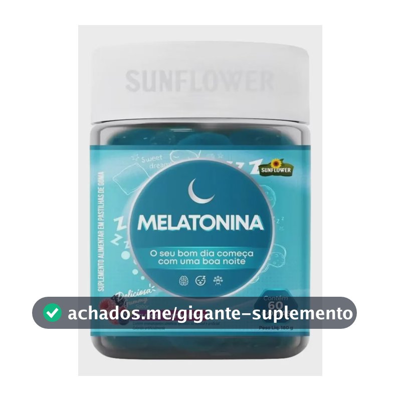Suplemento em goma Sunflower Gummies Melatonina de Melatonina Sunflower