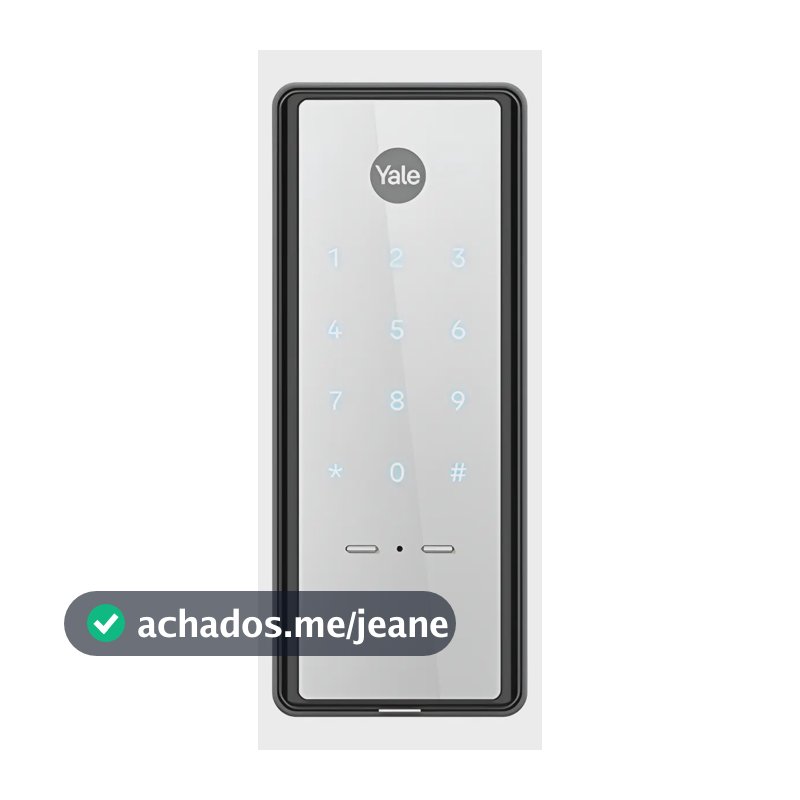 Fechadura Digital Yale Reflecta Sobrepor Espelhada Senha IP55 Externa Resistente Chuva Sol