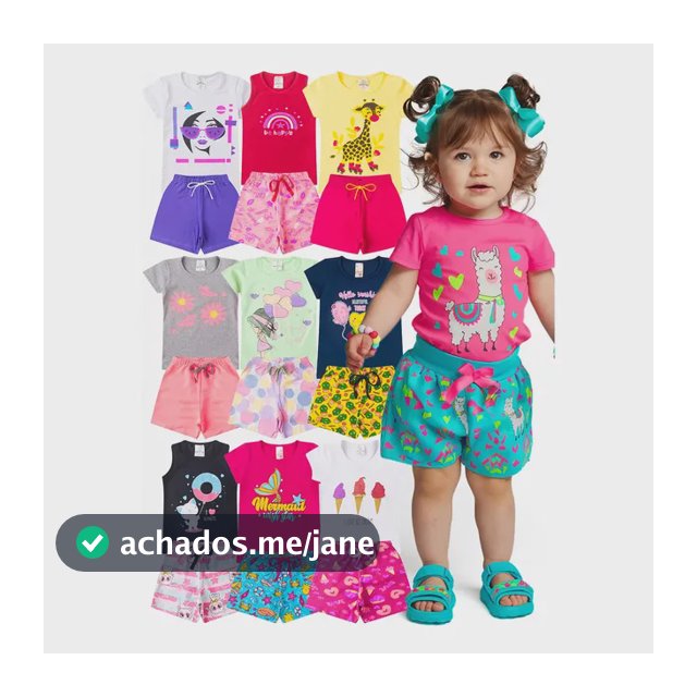 Kit 10 Peças Roupa Infantil Menina Verão Conjunto Criança