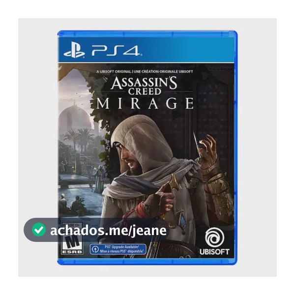 Assassins Creed Mirage Ps4 Midia Fisica