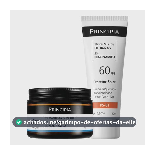 Principia Kit Hidratação E Proteção Facial Ch-o1 + Ps-01 Todo Tipo De Pele Dia/noite