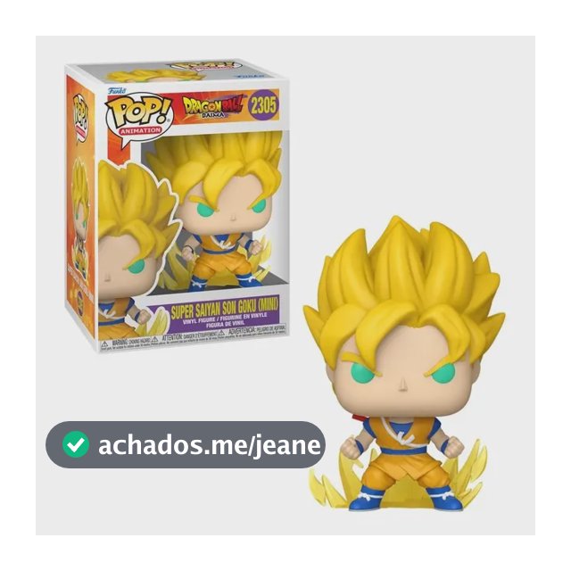 Boneco Funko Pop! Dragon Ball  Saiyjin 2 Son Goku Com Chase