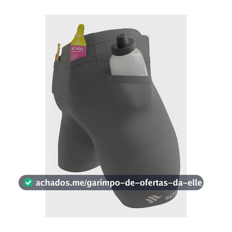 Bermuda De Compressão Masculina  6 Bolsos Sportbr Cinza  Cinza-escuro Liso M