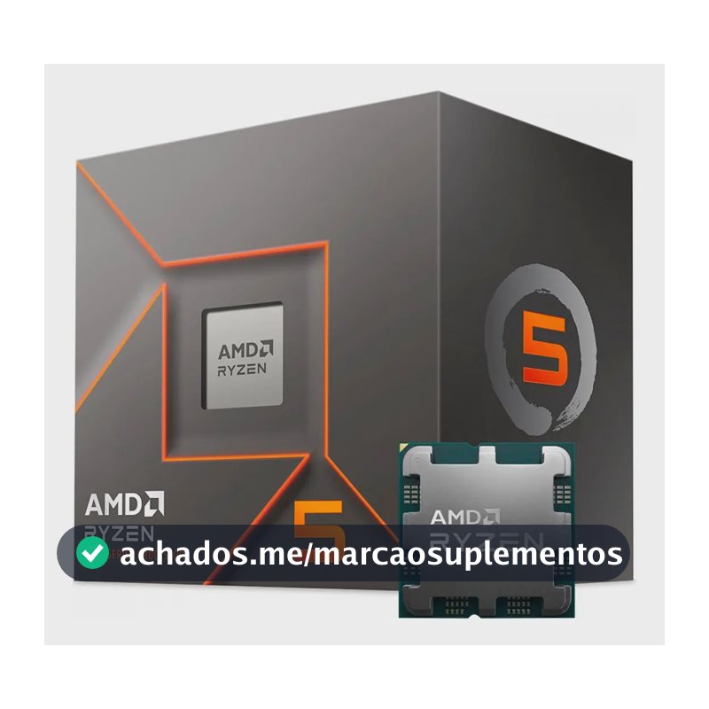 Processador gamer AMD Ryzen 5 8400F 100-100001591BOX de 6 núcleos e 4.7GHz de frequência