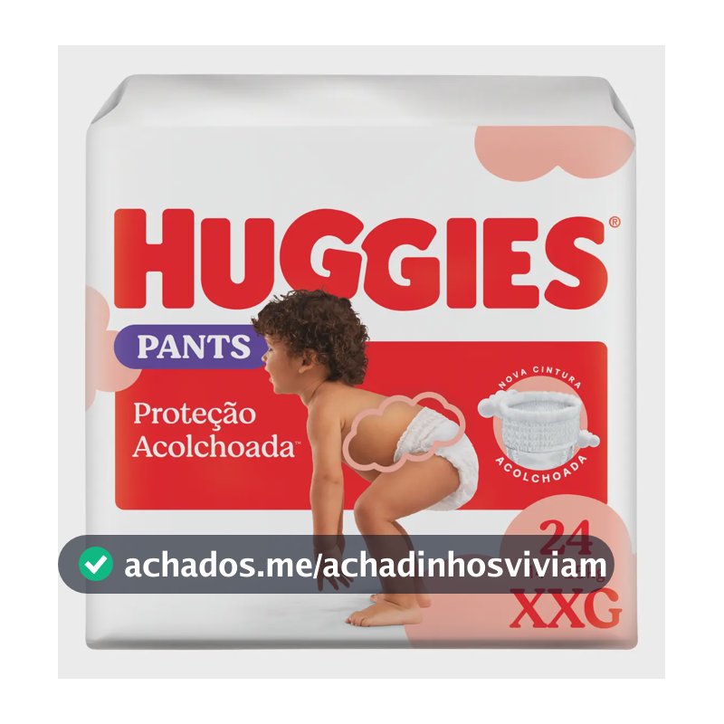 Huggies Fralda Pants Roupinha Proteção Acolchoada XXG - 24 Un