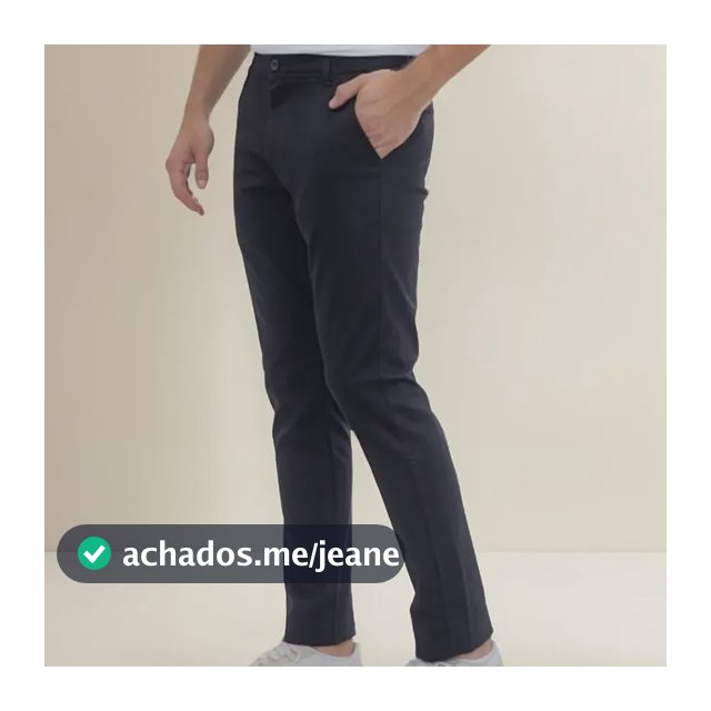 Calça Masculina Slim Moda Esporte Fino Casual Sarja Elastano