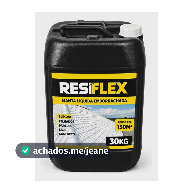 Manta Líquida 30kg Resiflex Laje Exposta Impermeável Fosco Cinza Fosco