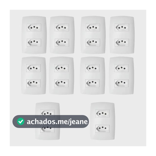 Kit Com 10 Tomadas Duplas De 20 Amperes Blux Home