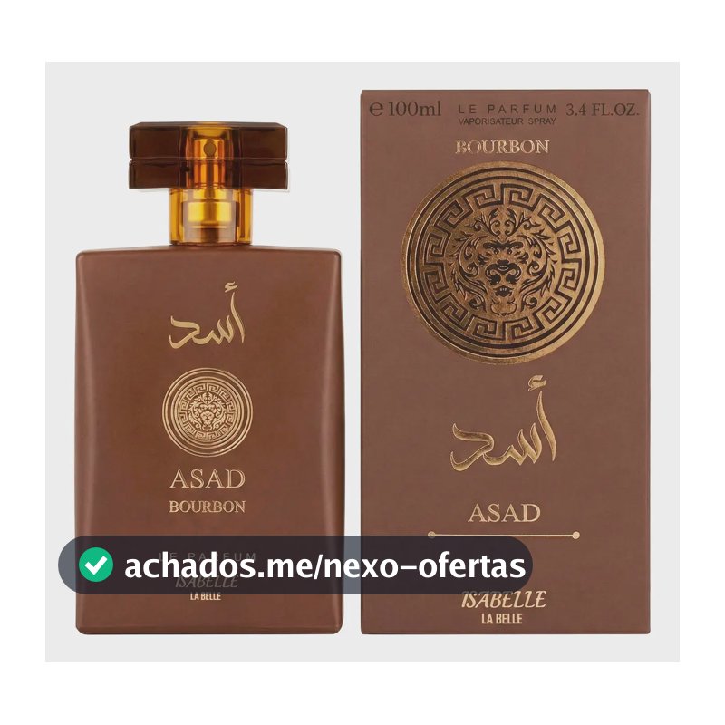 Perfume Masculino Asad Bourbon 100ml marca Isabelle La Belle