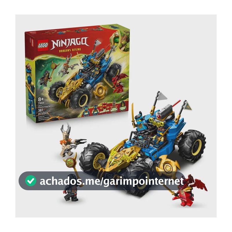 Brinquedo de carro transformável Lego® Ninjago® Jay's 71856