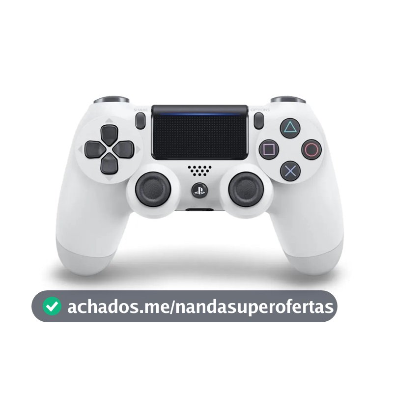 Controle joystick sem fio Sony PlayStation Dualshock 4 Wireless controller glacier white