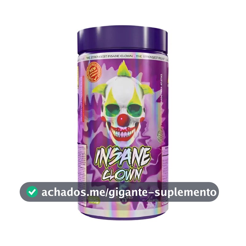 Suplemento em pó Demons Lab Beta alanina Pré Treino Insane Clown 350g Demons sabor Uva x 350g