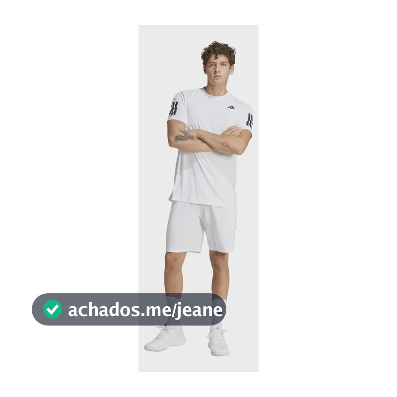 Shorts Masculino Tennis Club Climacool adidas Branco Liso M