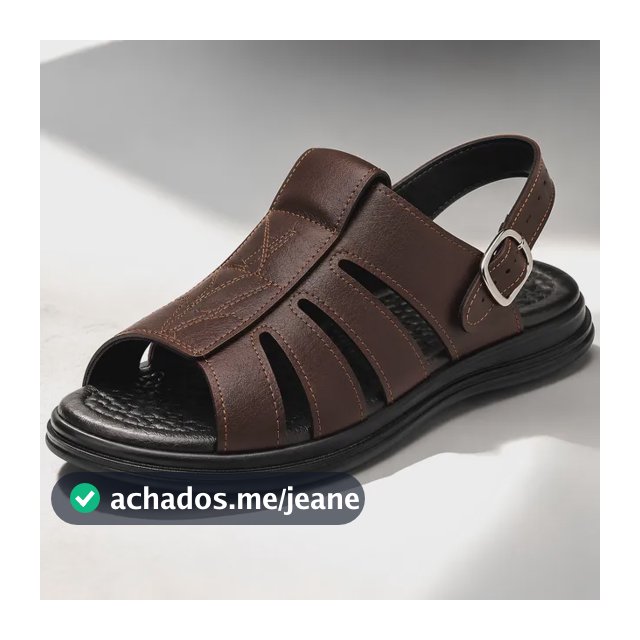 Sandália Franciscana Masculina Palmilha Gel Anti-stress