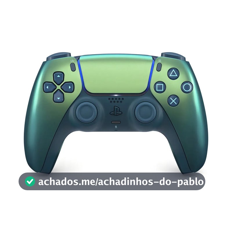Controle sem fio DualSense Chroma Teal PS5 Sony CFI-ZCT1W cor verde